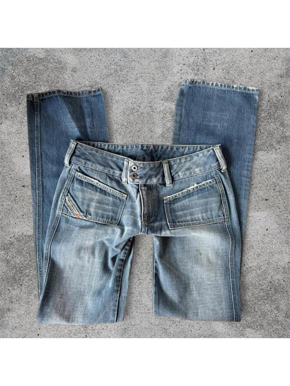 Diesel vintage "hush ds" low rise bootcut jeans
